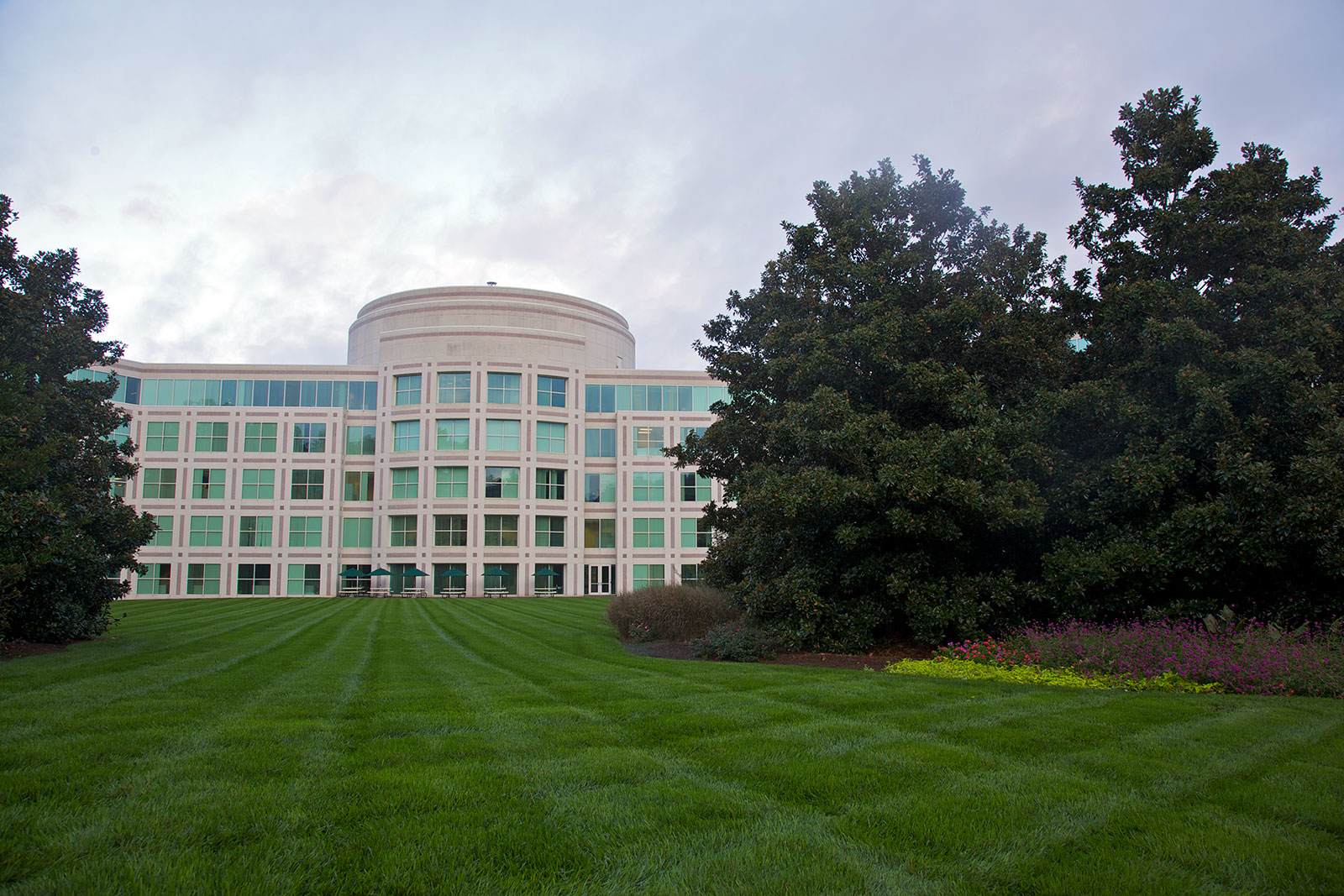 Weston Building with Turf Grass and Trees